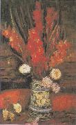 Vase with Red Gladioli Vincent Van Gogh